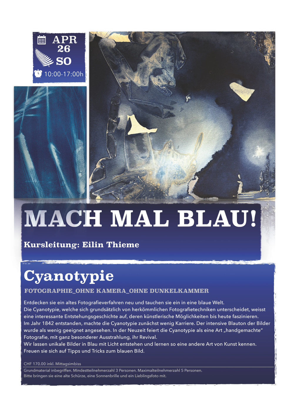 Cyanotypie Kurs Fehraltorf